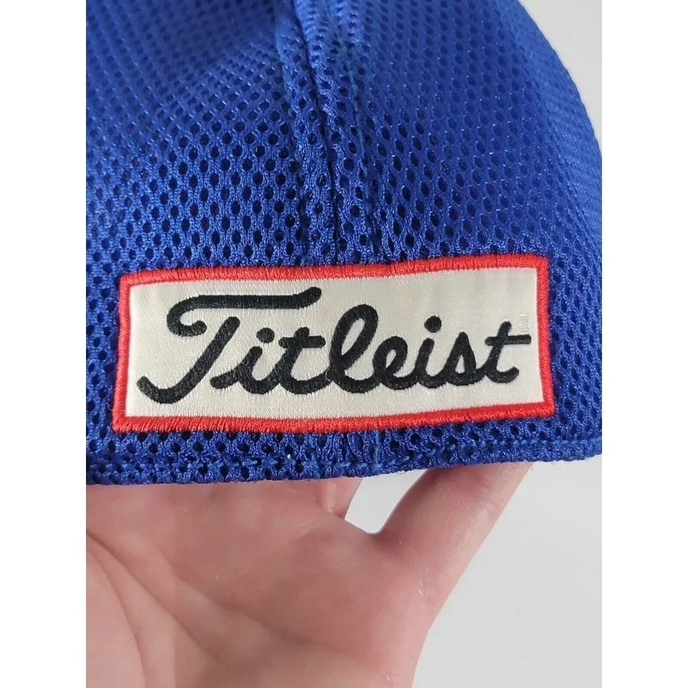 TITLEIST FootJoy Pro V1 Golf‎ Tour Baseball Hat Cap Fiitted Medium Large Blue